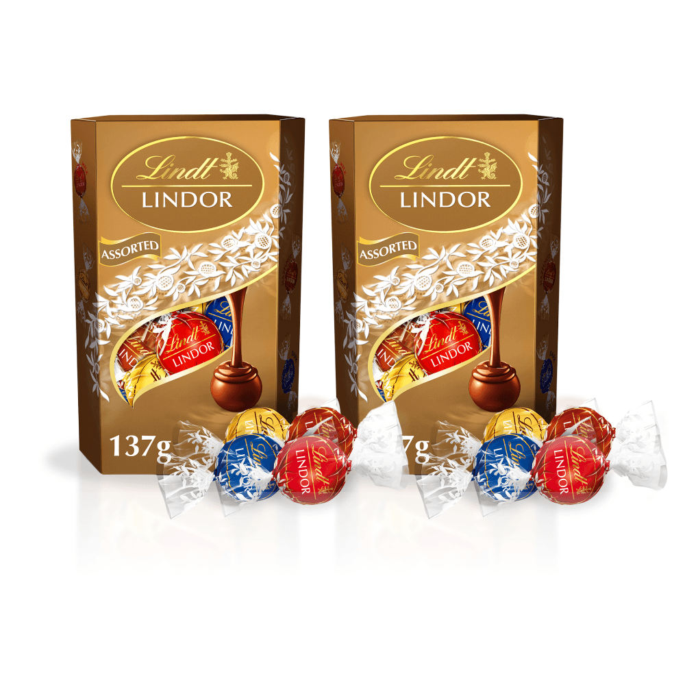 2 unidades Cajas LINDOR de bombones surtidos de 137g a $10.490